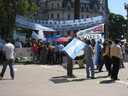  Plaza de Majo, manifestazione dei reduci delle Malvine 