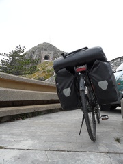  My bicycle at Lovcen Mausoleum 