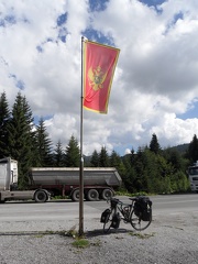  My bike to the border with Montenegro 