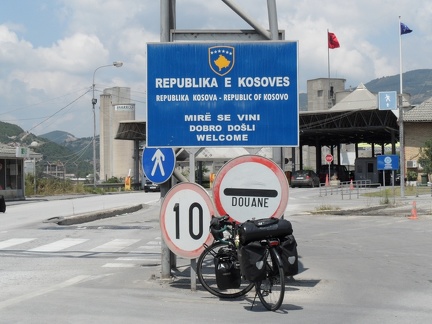  My bike to the border with Kosovo 
