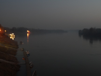  Vista serale del fiume Po 