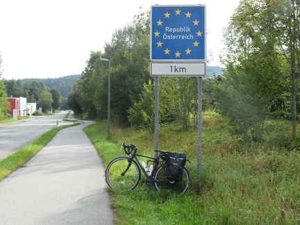  My bicycle 1 km from Osterreich 