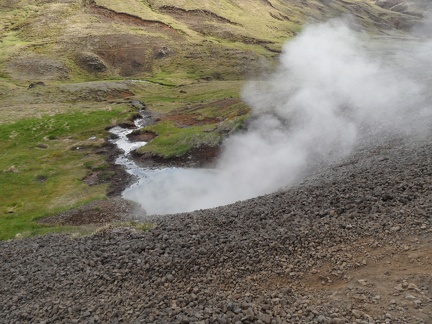  Hot spring in Reykjadalur valley 