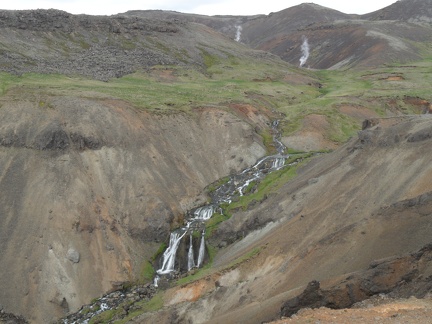  Falls near Reykjadalur valley 