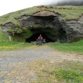  Inside a cave near the coast 