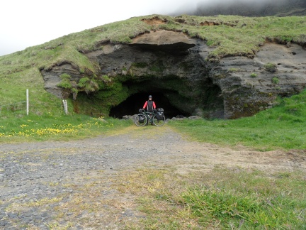  Inside a cave near the coast 