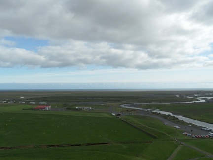  The sea view from Skogafoss 
