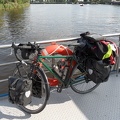  My bicycle on a putter near Amsterdam 