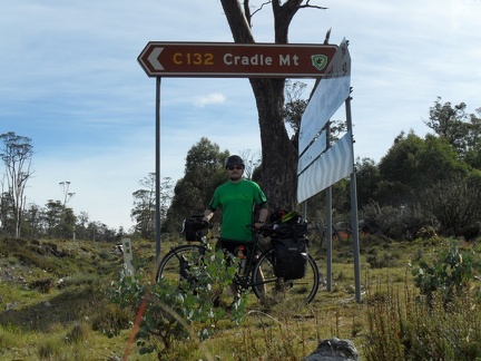  Me and my bicycle near Mt Cradle 